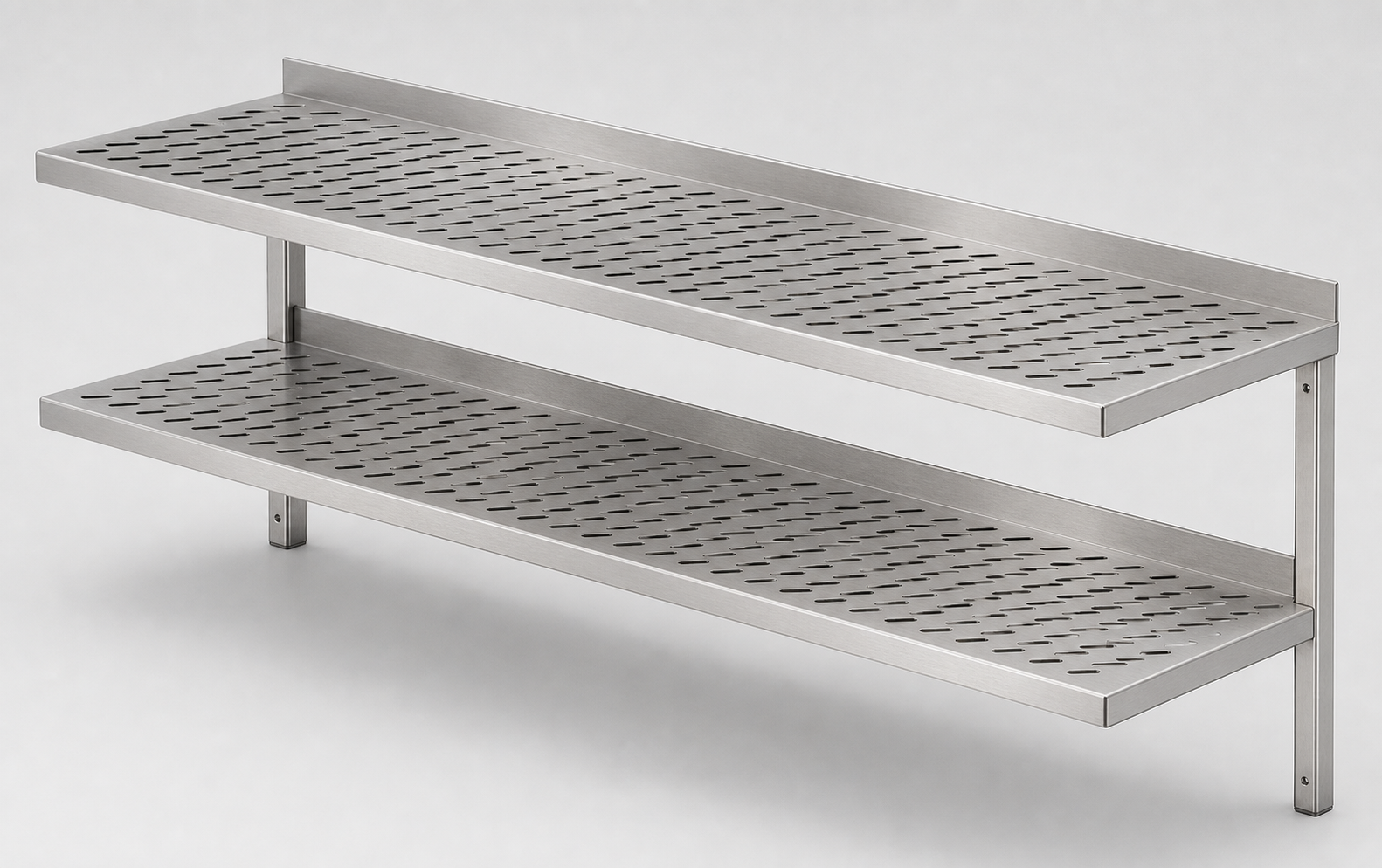 Fali polcok, perforált dupla polccal 400x300 – 1