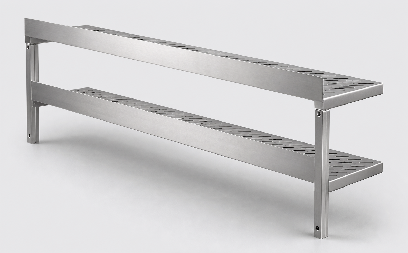 Fali polcok, perforált dupla polccal 400x300 – 2