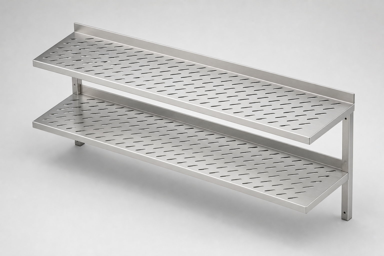 Fali polcok, perforált dupla polccal 400x300 – 3